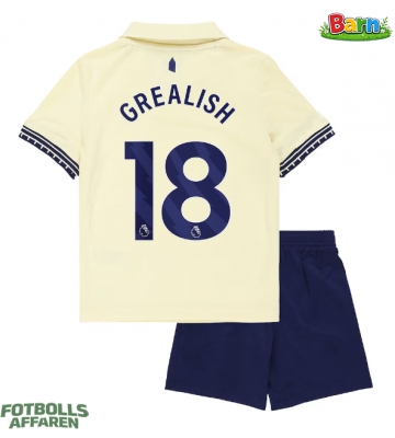 Everton Jack Grealish #18 Bortaställ Barn 2025-26 Kortärmad (+ Korta byxor)